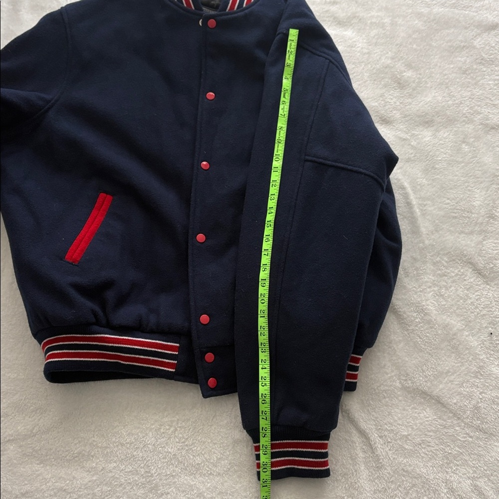 Stewart & Strauss Vintage Varsity Jacket  Blue Wool - Picture 7 of 10